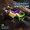 Машинка на радиоуправлении ZLL SG116 PRO 1:16 Green/Purple — RC монстр-трак 4WD с полностью пропорциональным управлением, скоростью до 40 км/ч, до 30 минут работы и дальностью управления до 150 м